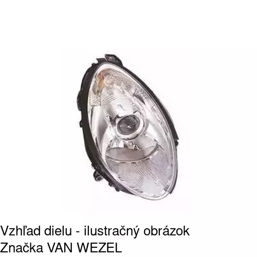 Hlavný reflektor 503610-H /POLCAR/ - obr. 1