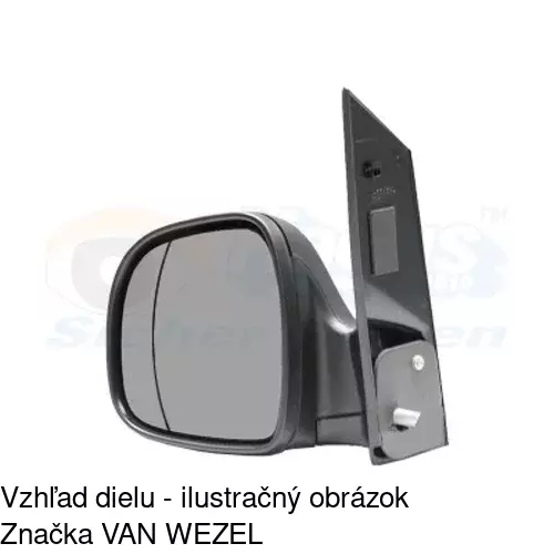 Vonkajšie zrkadlo 504051-M /POLCAR/ - obr. 3