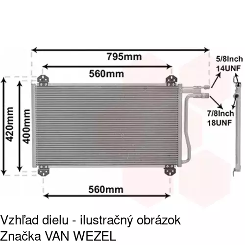 Chladiče klimatizácie 5062K8C1S /POLCAR/ - obr. 3