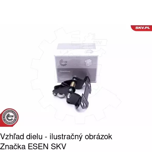 Vozík - kolieska pant posuvných dverí 5065Z-71 /POLCAR/ - obr. 2