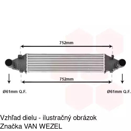 Chladiče vzduchu (Intercoolery) 5070J83X /POLCAR/ - obr. 3