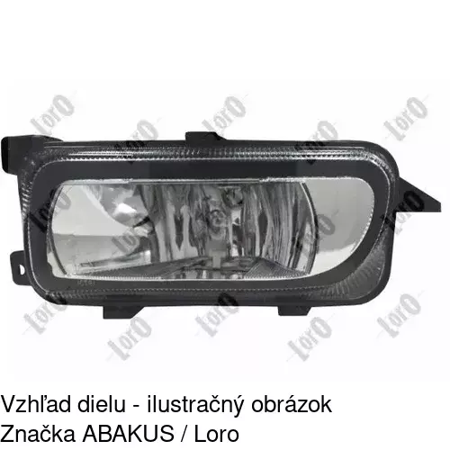 Hmlové svetlo - predné POLCAR 508229-E