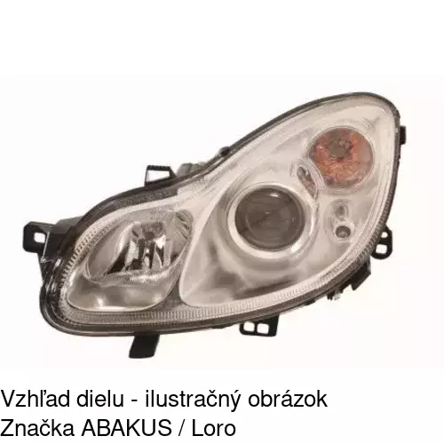 Hlavný reflektor 509810-E /POLCAR/ - obr. 4