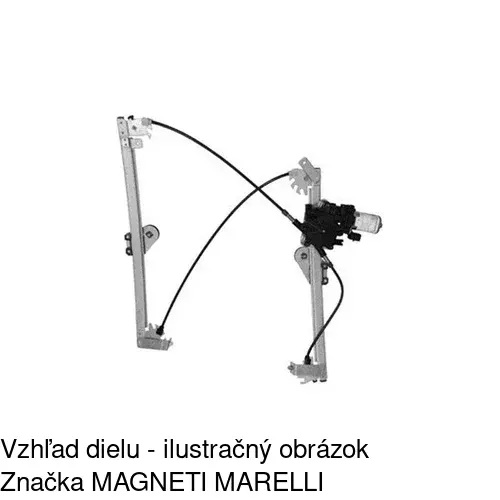 Elektrický mechanizmus okna dverí POLCAR 5098PSE1E