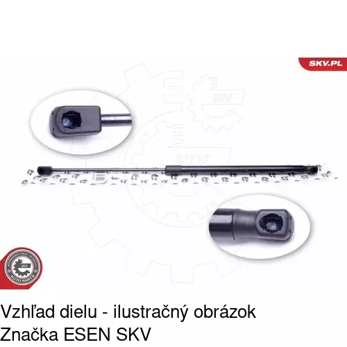 Plynová pružina 5210AB /POLCAR/ - obr. 3