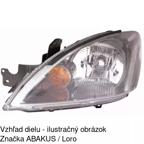 Hlavný reflektor 5233100E /POLCAR/ - obr. 1