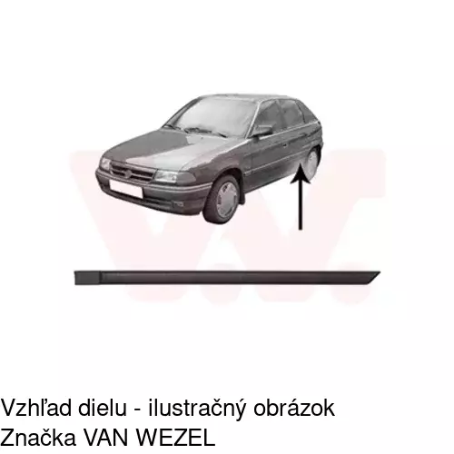 Lišta dverí POLCAR 55074052