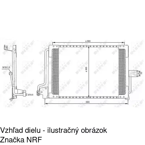 Chladiče klimatizácie 5507K8C1S /POLCAR/ - obr. 3