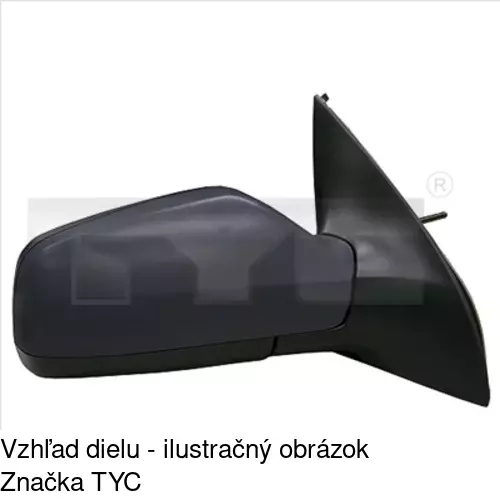 Vonkajšie zrkadlo 5508515E /POLCAR/ - obr. 1