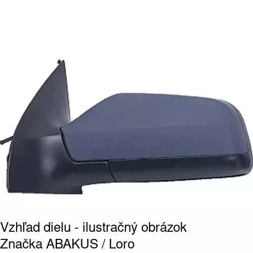Sklo vonkajšieho zrkadla s držiakom 5508545M /POLCAR/ - obr. 5