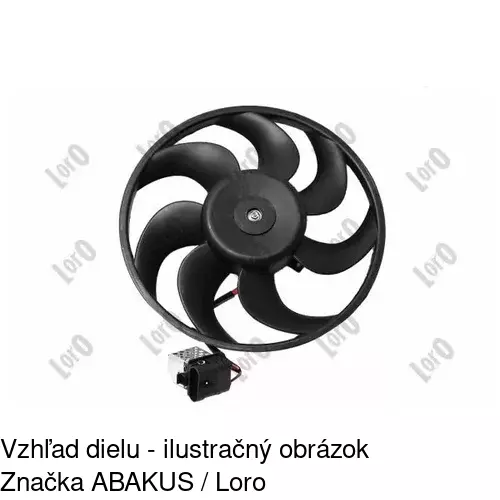Ventilátor bez krytu / podpery 550923U8 /POLCAR/ - obr. 4