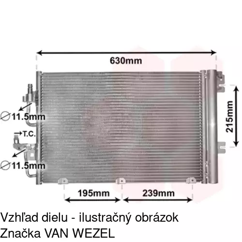 Chladiče klimatizácie 5509K8C1S /POLCAR/ - obr. 5