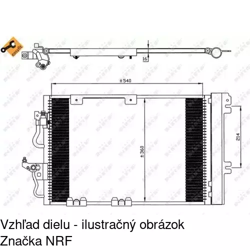 Chladiče klimatizácie 5509K8C2S /POLCAR/ - obr. 2