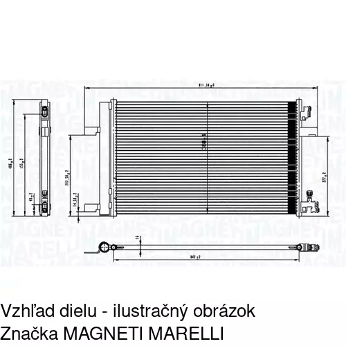 Chladiče klimatizácie 5511K8C2S /POLCAR/