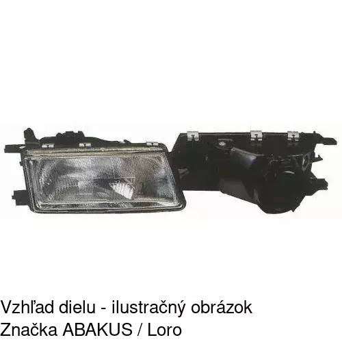 Sklo reflektora 551512-E /POLCAR/ - obr. 2