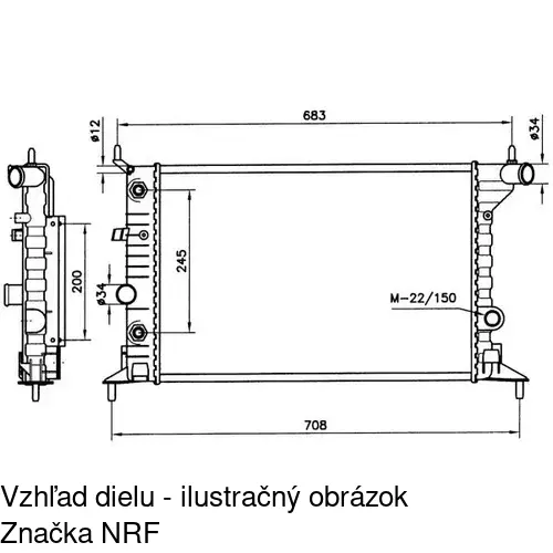 Chladiče vody 551608-2 /POLCAR/ - obr. 1