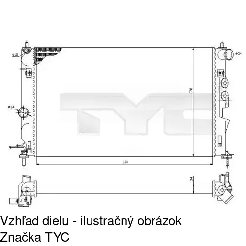 Chladiče vody POLCAR 551608-4