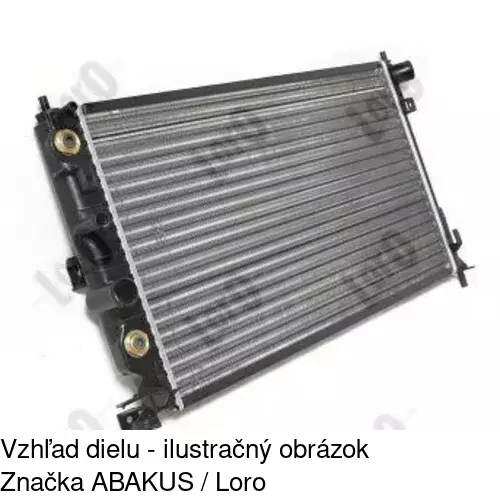 Chladiče vody 551608A6 /POLCAR/ - obr. 1