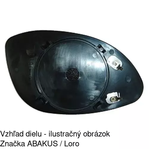 Sklo vonkajšieho zrkadla s držiakom 5516544E /POLCAR/ - obr. 3