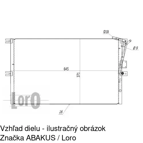 Chladiče klimatizácie 5517K81X /POLCAR/ - obr. 3