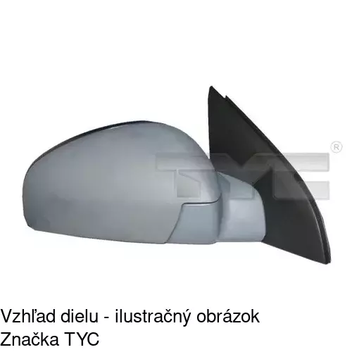Rám vonkajšieho zrkadla 551854PM /POLCAR/ - obr. 4