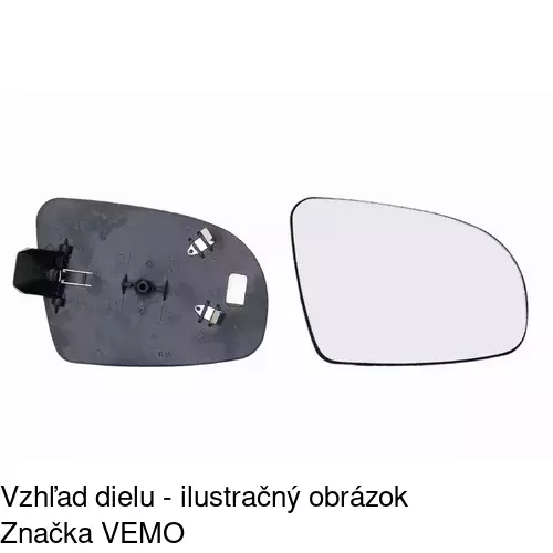 Sklo vonkajšieho zrkadla s držiakom 5555551M /POLCAR/ - obr. 4