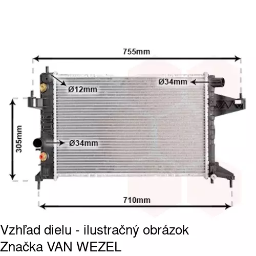 Chladiče vody 5556082X /POLCAR/ - obr. 2