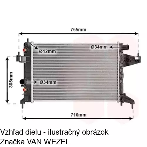 Chladiče vody 5556082X /POLCAR/ - obr. 3