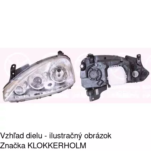 Hlavný reflektor 5557104E /POLCAR/ - obr. 2