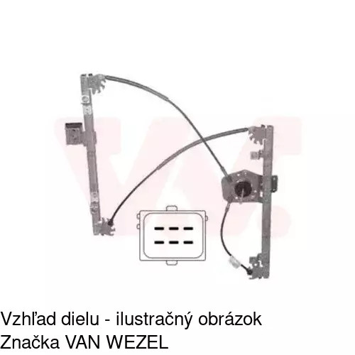 Elektrický mechanizmus okna dverí 5558PSE2 /POLCAR/ - obr. 2