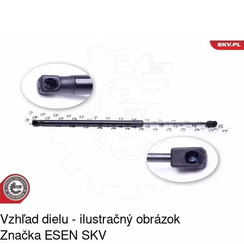 Plynová pružina 5559AB /POLCAR/ - obr. 4