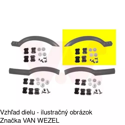 Lišta blatníka 556001-5 /POLCAR/ - obr. 1