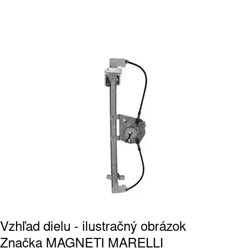 Mechanizmus sťahovania okna elektrický bez motora 5561PSG3 /POLCAR/ - obr. 1