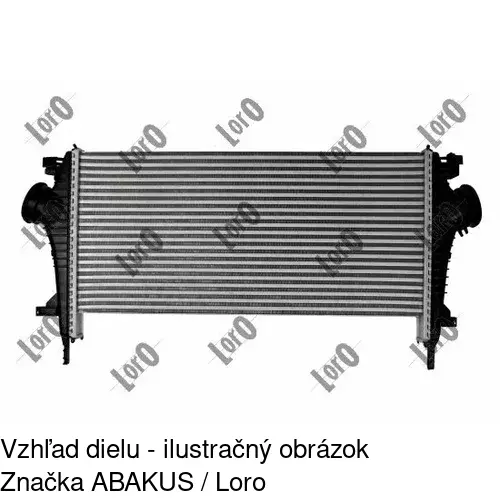 Chladiče vzduchu (Intercoolery) 55D1J8-1 /POLCAR/ - obr. 1