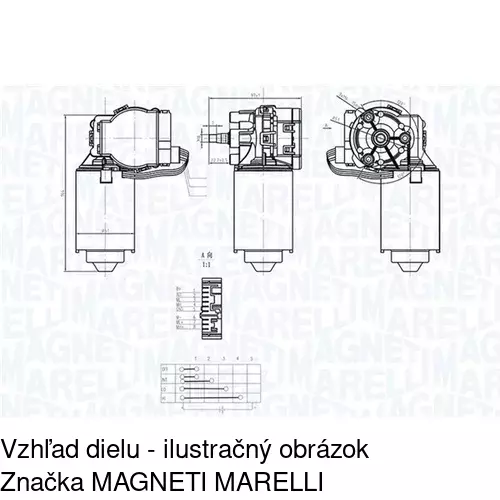 Motorček stieračov 5702SWP2 /POLCAR/ - obr. 1