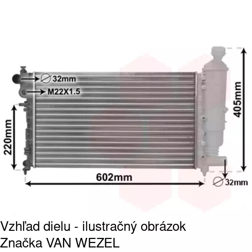Chladiče vody 570608-6 /POLCAR/ - obr. 1