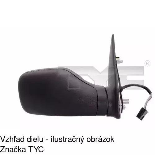 Vonkajšie zrkadlo 5706524E /POLCAR/