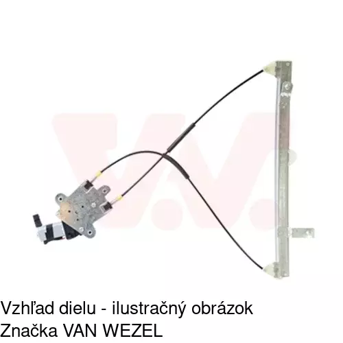 Elektrický mechanizmus okna dverí 5708PSE2 /POLCAR/ - obr. 1