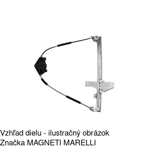 Elektrický mechanizmus okna dverí 5710PSE2 /POLCAR/ - obr. 1