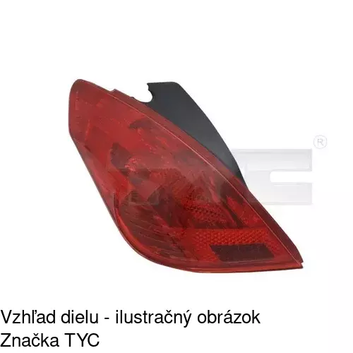 Zadné svetlo POLCAR 571287-E