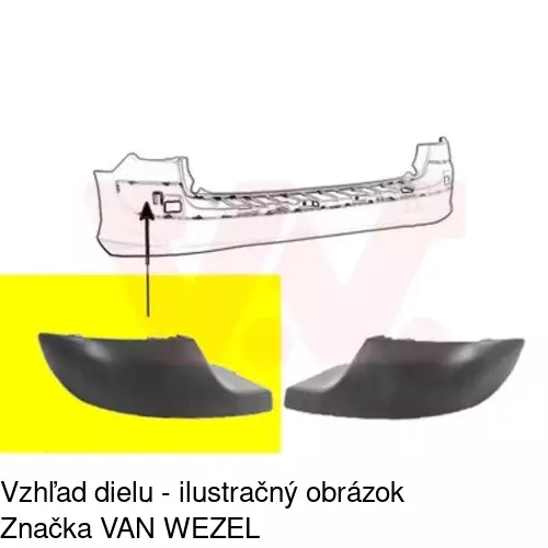 Lišta nárazníka 57129611 /POLCAR/ - obr. 1