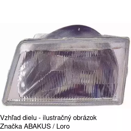 Hlavný reflektor 5722091E /POLCAR/ - obr. 2