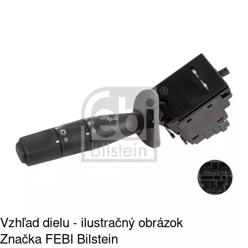 Združený prepínač POLCAR 5723PZS2