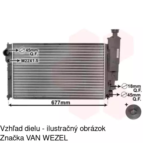 Chladiče vody 574508A4 /POLCAR/ - obr. 2