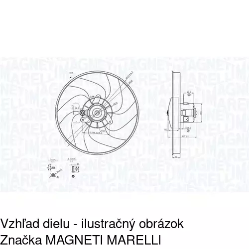 Ventilátory chladičov POLCAR 574623U1
