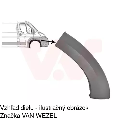 Lišta nárazníka 57700012 /POLCAR/ - obr. 1
