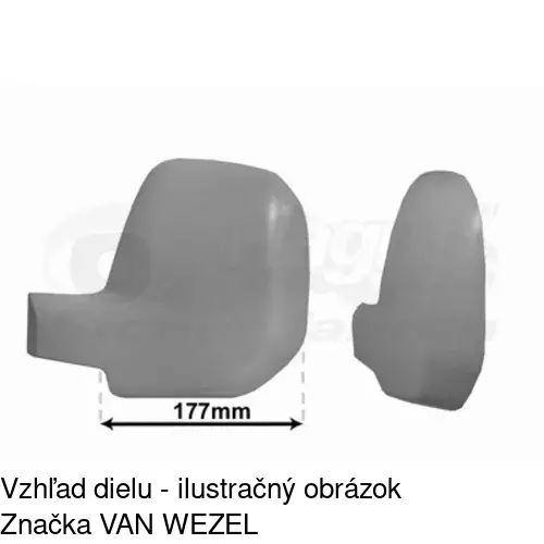 Rám vonkajšieho zrkadla 579256PE /POLCAR/ - obr. 4