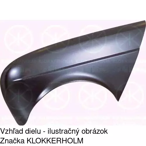 Predný blatník POLCAR 600001