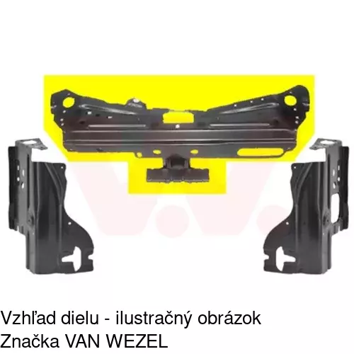 Predné čelo POLCAR 600104-1