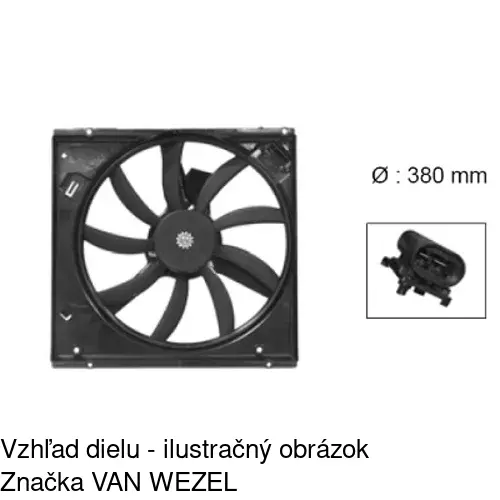 Ventilátory chladičov 600323W2 /POLCAR/ - obr. 2